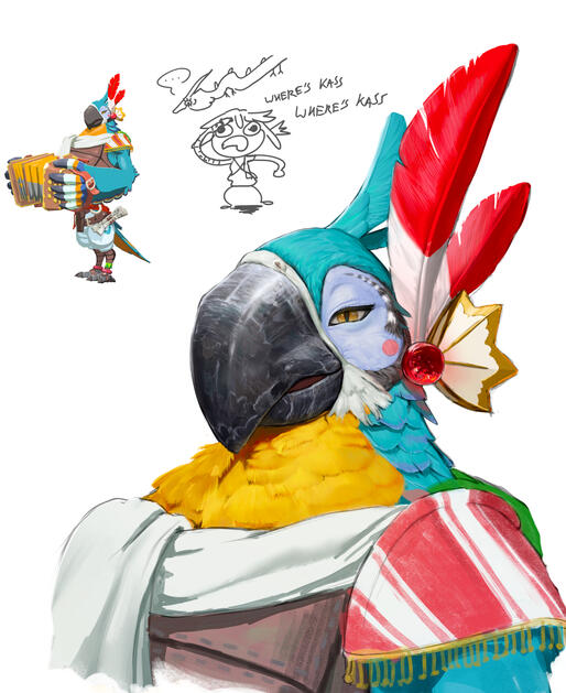 "Kass" (Example of "Skeb"-style portrait)