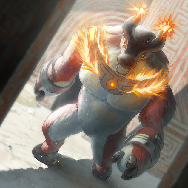 "The Minotaur" – Imigani Games Card Art